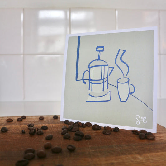Kaffee Pals - mini art print