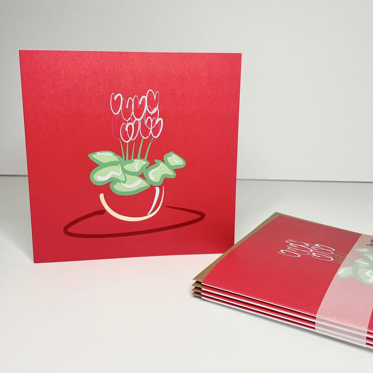 "Cyclamen" - Greeting Card