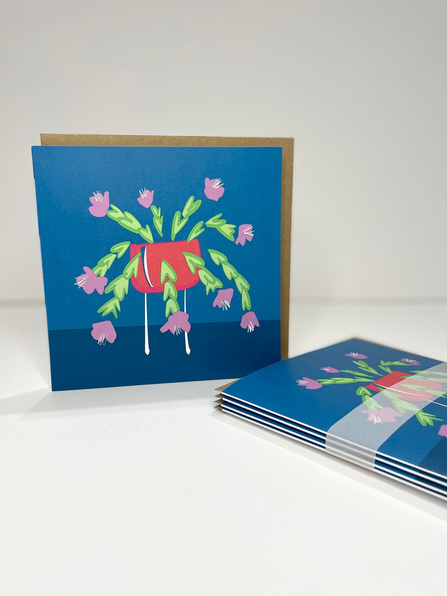 "Christmas Cactus" - Greeting Card