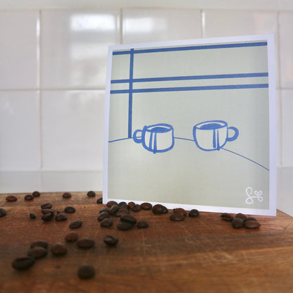 Espresso Pals - mini art print