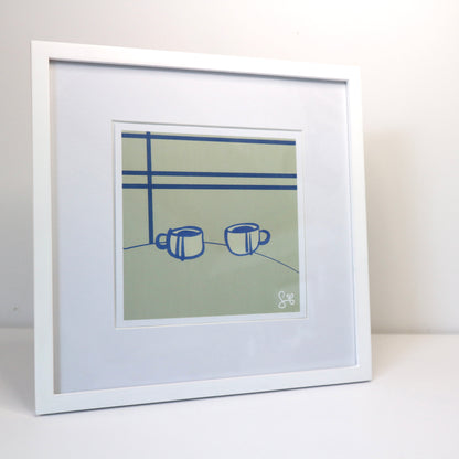 Espresso Pals - mini art print