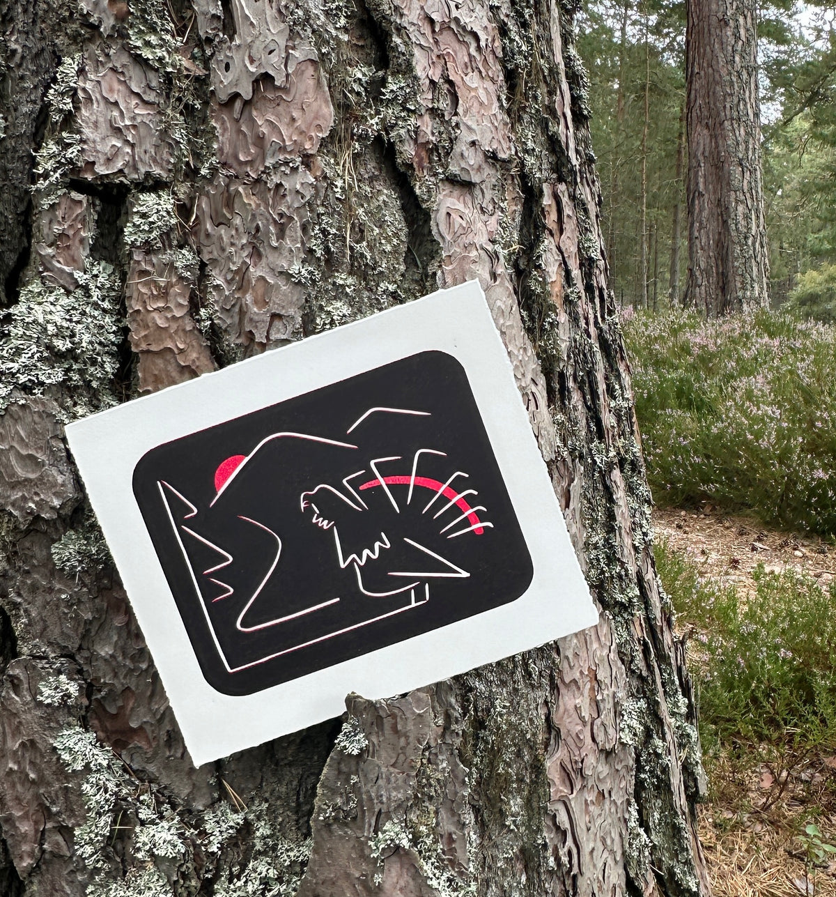 WiLD ALBA - 001 Capercaillie - Limited Edition Reduction Linocut