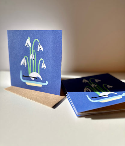 "Snowdrops" Greeting Card