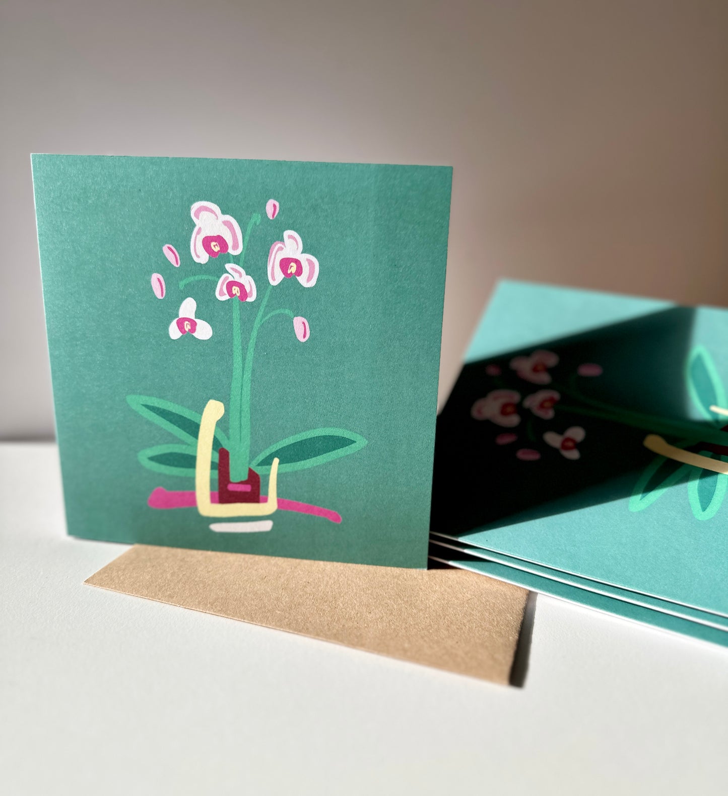"Orchid" Greeting Card