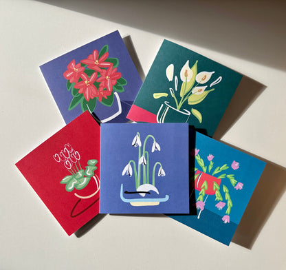 "Snowdrops" Greeting Card