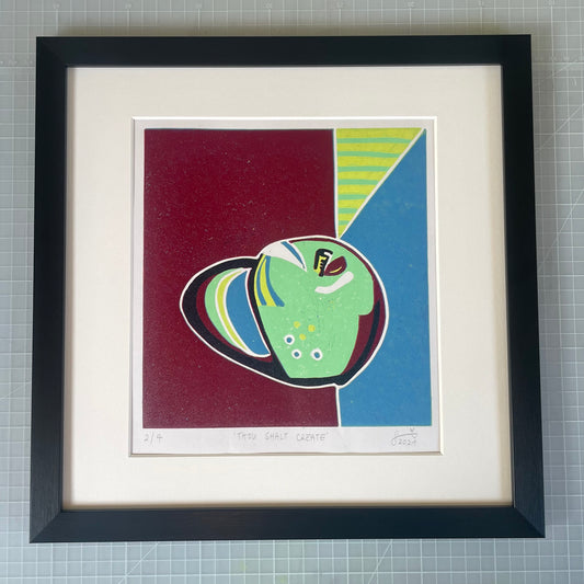 'Thou Shalt Create' - Original Limited Edition Linocut Print