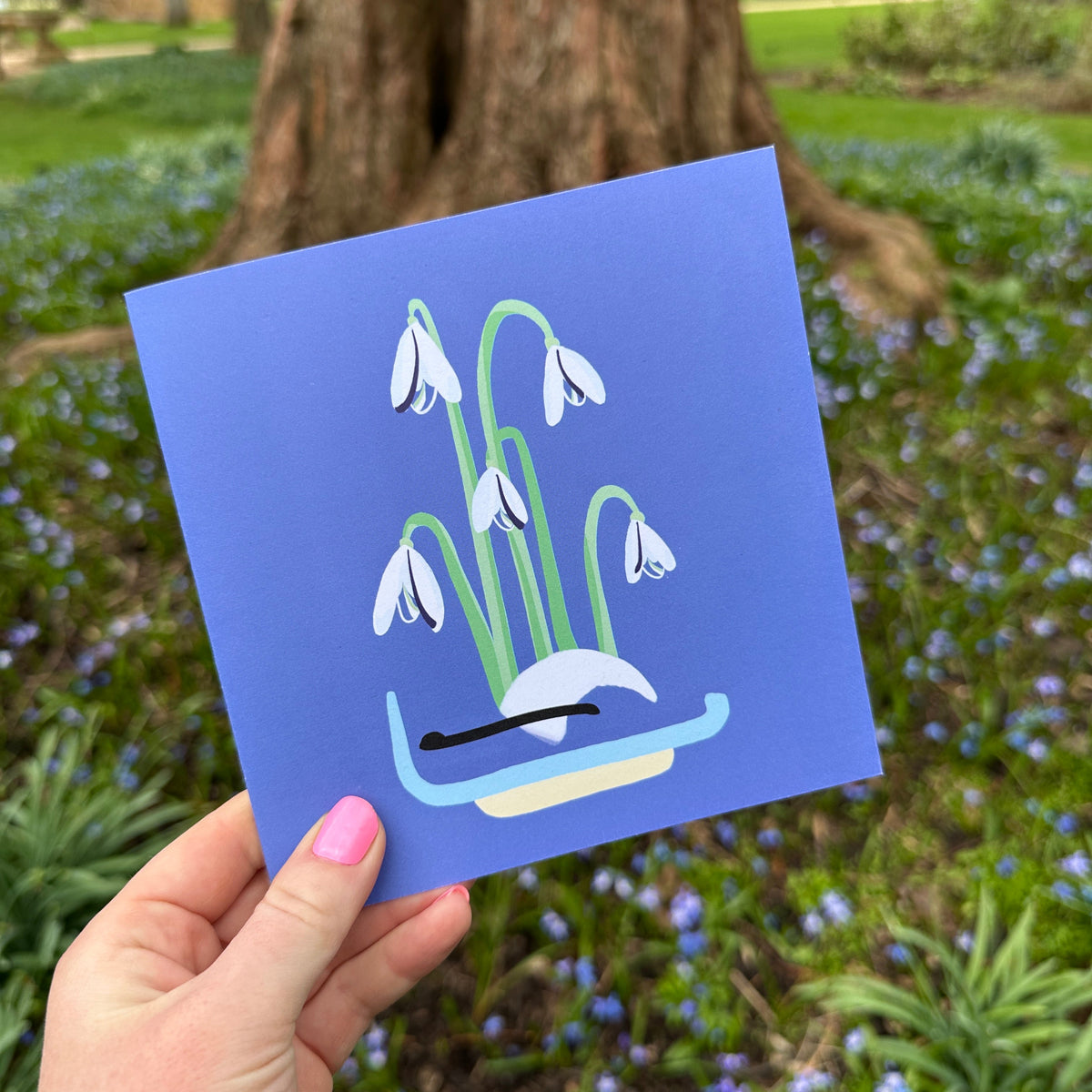 "Snowdrops" Greeting Card