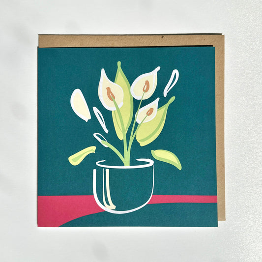 "Peace Lily" - Greeting Card
